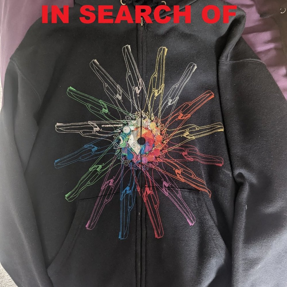 ISO MY CHEMICAL ROMANCE RAINBOW RAYGUN DANGER DAYS HOODIE